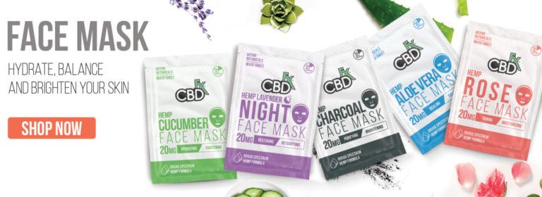 CBDfx CBD Hemp Face Mask Sheet Mask Beauty Skin Care Botanical desktop 1 1400x510 768x280